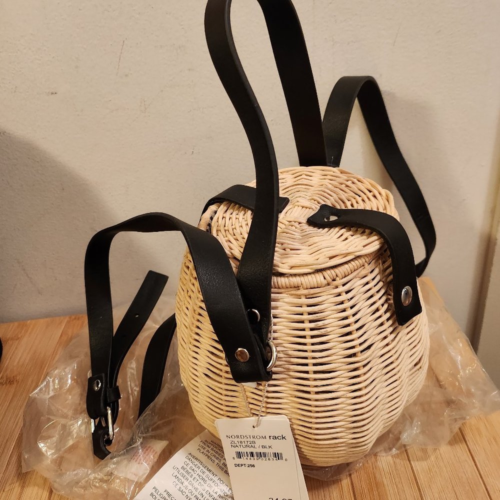 Straw round bag